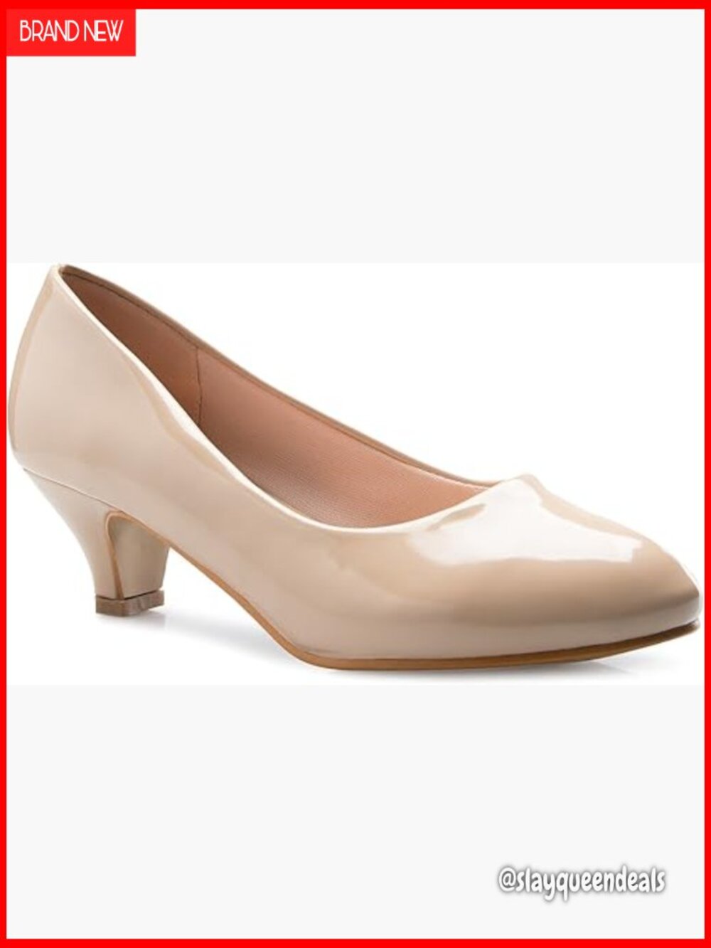 Classic Closed Toe Kitten Heel Pumps for Dress Work Party Low Heeled